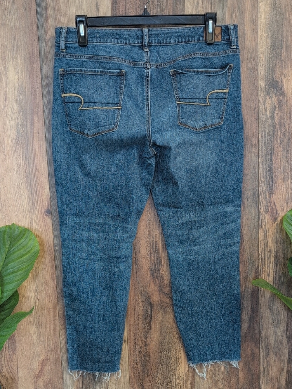 American Eagle Vintage Hi Rise Skinny Super Stretch Crop Jeans 18    W259